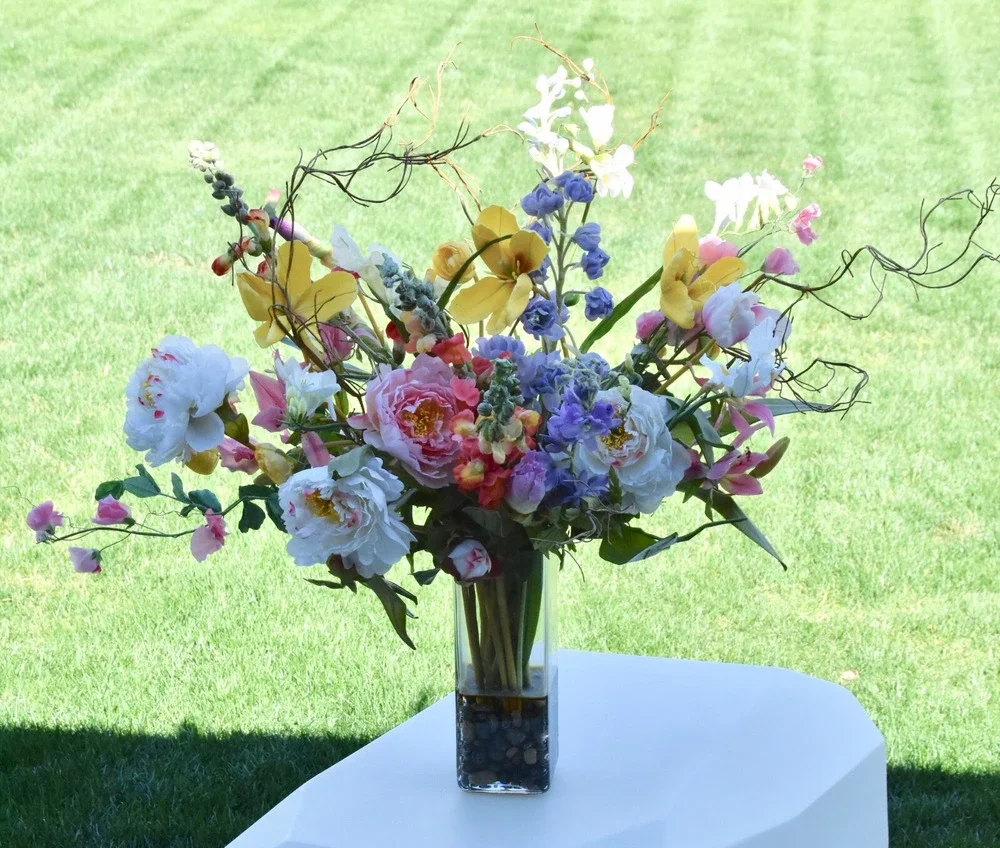 Artificial Colorful Silk Spring Floral Bouquet Centerpiece Arrangement 32